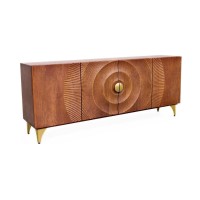 Buffet SOLARIS 177cm marron et doré