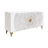 Buffet SOLARIS 140cm blanc et doré