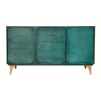 Buffet SOLARIS 140cm turquoise vu de dos