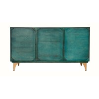 Buffet SOLARIS 140cm turquoise vu de dos