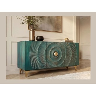 Buffet SOLARIS 140cm turquoise mis en situation