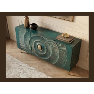 Buffet SOLARIS 140cm turquoise vu de haut