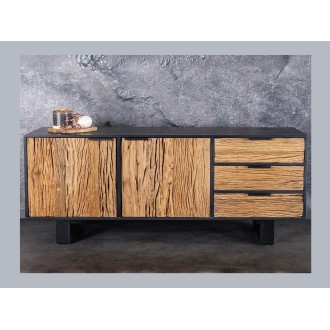 Buffet RAFTA 150cm en bois massif de teck et de manguier vu de face