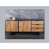 Buffet RAFTA 150cm en bois massif de teck et de manguier vu de face