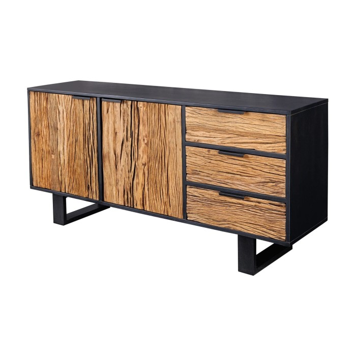 Buffet RAFTA 150cm en bois massif de teck et de manguier
