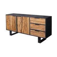 Buffet RAFTA 150cm en bois massif de teck et de manguier