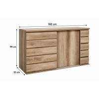 Buffet ROMI dimensions