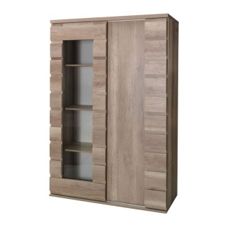 Vitrine ROMI 120cm partiellement vitrée