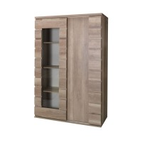 Vitrine ROMI 120cm partiellement vitrée