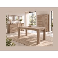 Vitrine MIRO vu avec d'autres meubles de la collection et des miroirs