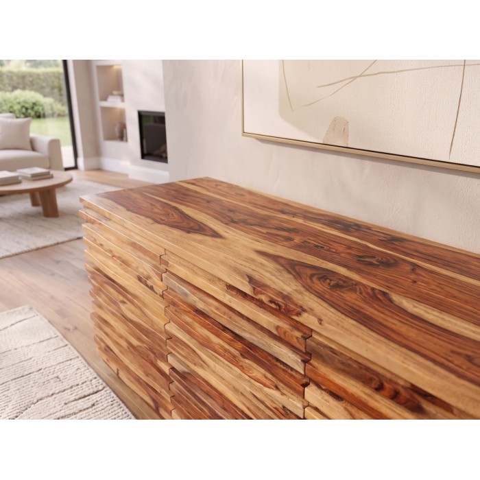 Buffet SAVANA 160cm en bois de sheesham vu de haut