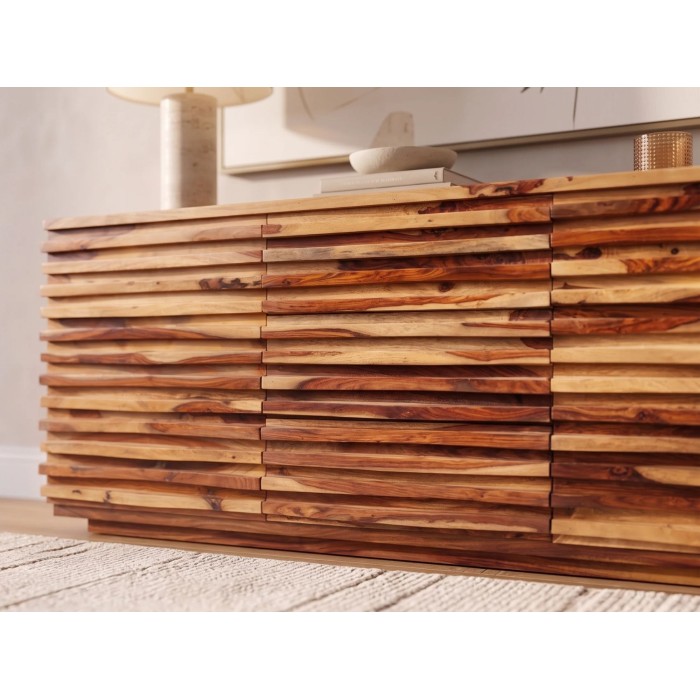 Buffet SAVANA 160cm en bois de sheesham vu rapprochée