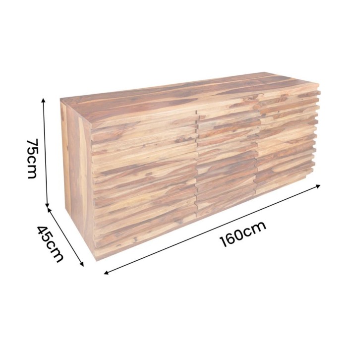 Buffet SAVANA 160cm en bois de sheesham dimensions