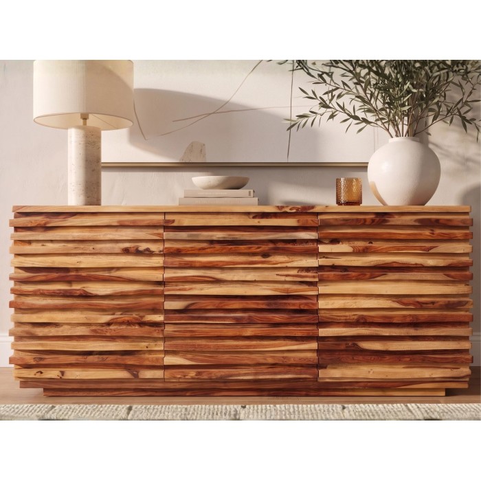 Buffet SAVANA 160cm en bois de sheesham vu de face