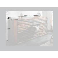Buffet 160cm en sheesham fumé dimensions