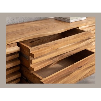 Buffet ou meuble TV SAVANA 174cm avec tiroirs ouverts