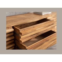 Buffet ou meuble TV SAVANA 174cm avec tiroirs ouverts