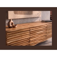 Zoom sur la façade du buffet ou meuble TV SAVANA 174cm