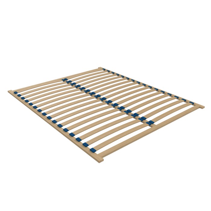 Sommier à poser 160x200 – 16 lattes – Structure bois – Sommier robuste et universel