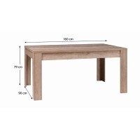 Table ROMI dimensions