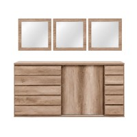 Ensemble buffet et 3 miroirs ROMI