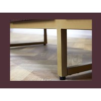 Zoom sur l'un des pieds du buffet ORION 160cm marron