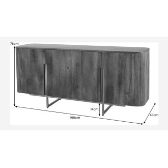 Buffet ORION 160cm marron dimensions