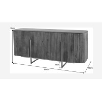 Buffet ORION 160cm marron dimensions