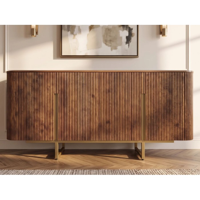 Buffet ORION 160cm marron vu de face