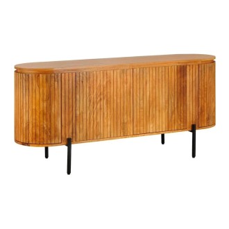 Buffet ORION 160cm en bois de manguier et pieds noir