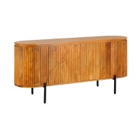 Buffet ORION 160cm en bois de manguier et pieds noir