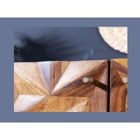 Zoom sur l'une des poignées du buffet ARAVIS en bois de sheesham 144cm