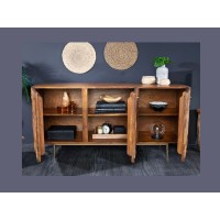 Buffet ARAVIS en bois de sheesham 144cm ouvert