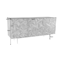 Buffet ARAVIS en bois de sheesham 144cm dimensions