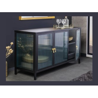 Buffet BRITTON 105cm vu de côté et ouvert