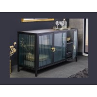Buffet BRITTON 105cm vu de côté et ouvert