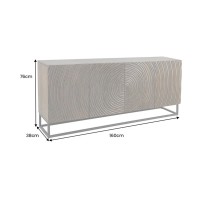Buffet ZENWOOD 160cm en bois de manguier foncé dimensions