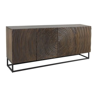 Buffet ZENWOOD 160cm en bois de manguier foncé