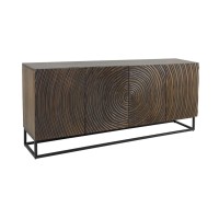 Buffet ZENWOOD 160cm en bois de manguier foncé