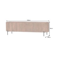 Buffet - meuble TV NOARA 160cm en bois de manguier dimensions