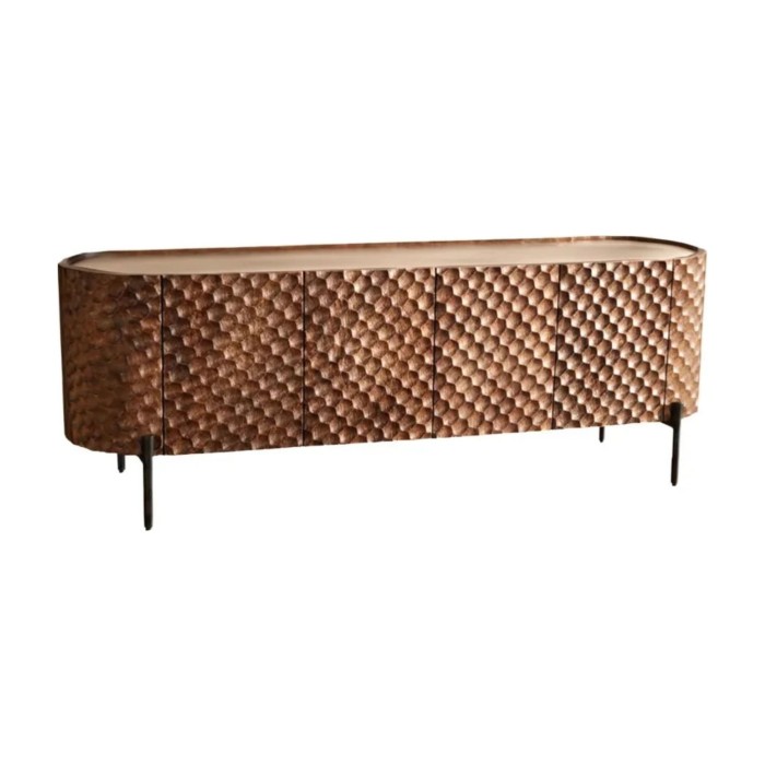 Buffet - meuble TV NOARA 160cm en bois de manguier