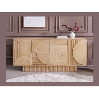 Buffet ORINO 170cm en bois de manguier vu de face