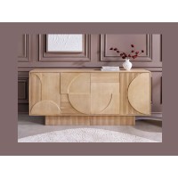 Buffet ORINO 170cm en bois de manguier vu de face