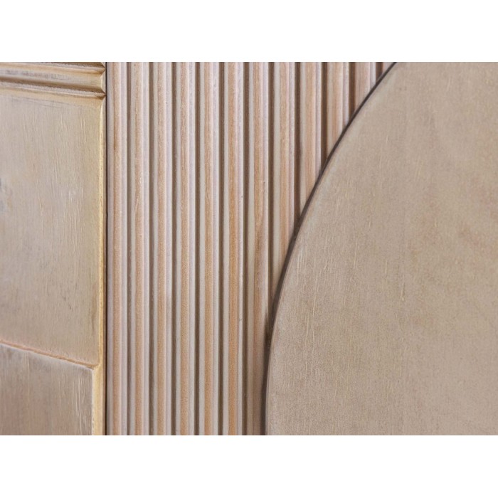 Zoom sur la façade du buffet ORINO 170cm en bois de manguier
