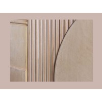 Zoom sur la façade du buffet ORINO 170cm en bois de manguier