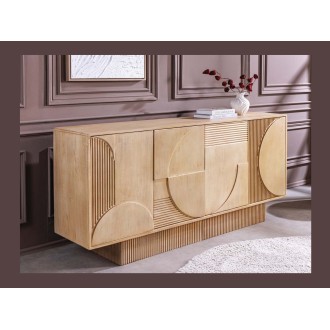 Buffet ORINO 170cm en bois de manguier mis en situation
