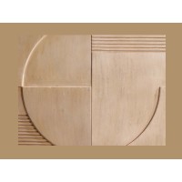 zoom sur les reliefs du buffet ORINO 170cm en bois de manguier
