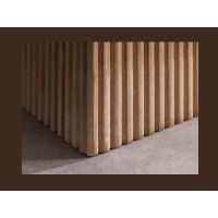 Zoom sur le pied du buffet ORINO 170cm en bois de manguier