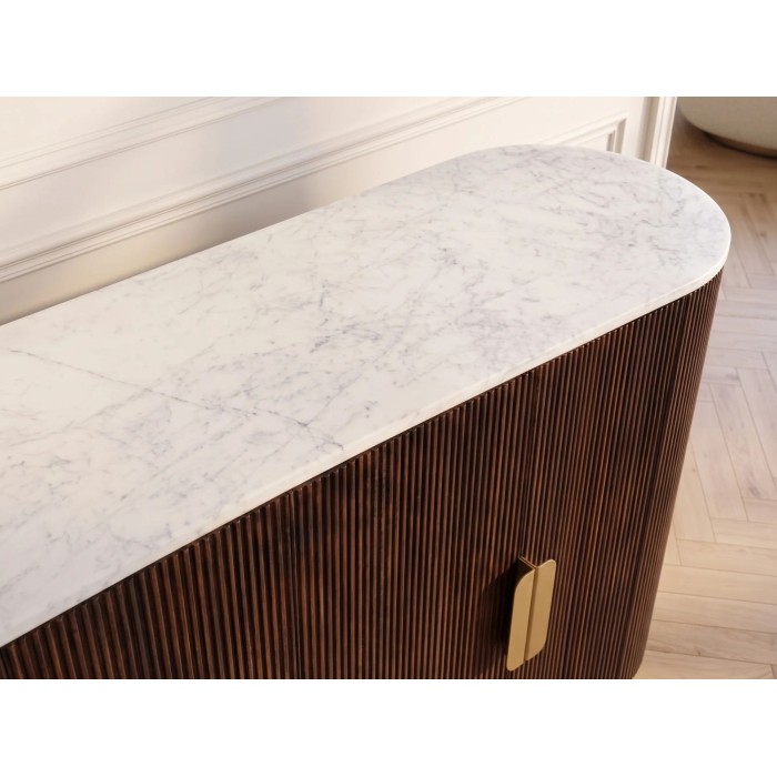 Zoom sur le plateau du buffet ORION 140cm