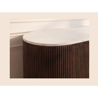 Zoom sur l'arrondi du buffet ORION 120cm
